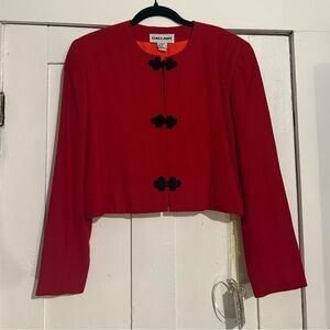 Vintage Gallant Wool Blend Red Blazer